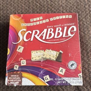 Scrabble Milk Chocolate Edition Game Candy Board Game Sealed Gift Set
